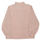 Womens Blouse Pink High Neck Long Sleeve M