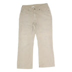 CARHARTT Mens Cotton Blend Beige Regular Fit Straight Leg Trousers W31 L29