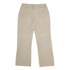 CARHARTT Mens Cotton Blend Beige Regular Fit Straight Leg Trousers W31 L29