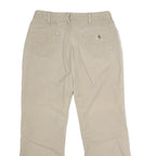 CARHARTT Mens Cotton Blend Beige Regular Fit Straight Leg Trousers W31 L29