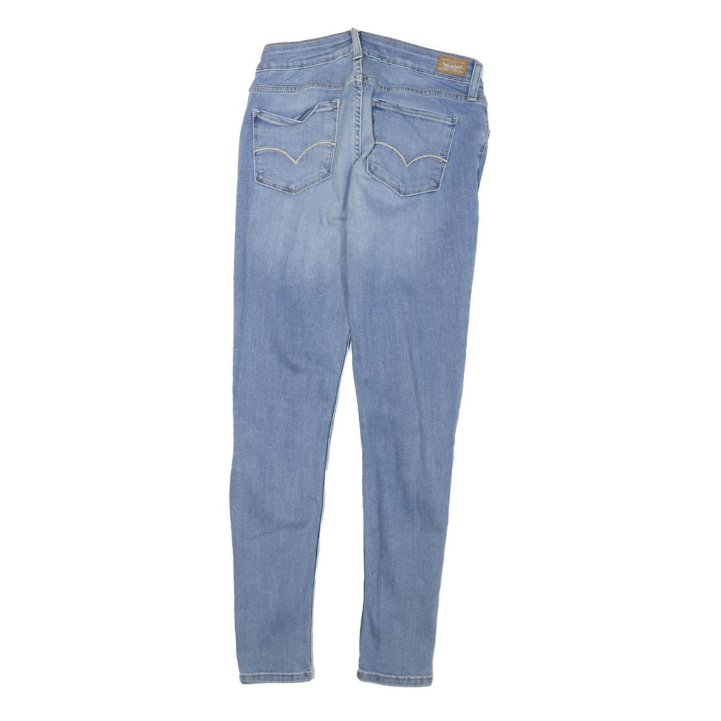 LEVI'S Womens Slim Blue Skinny Denim Medium Wash Cotton Blend W24 L27 Zip