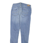 LEVI'S Womens Slim Blue Skinny Denim Medium Wash Cotton Blend W24 L27 Zip