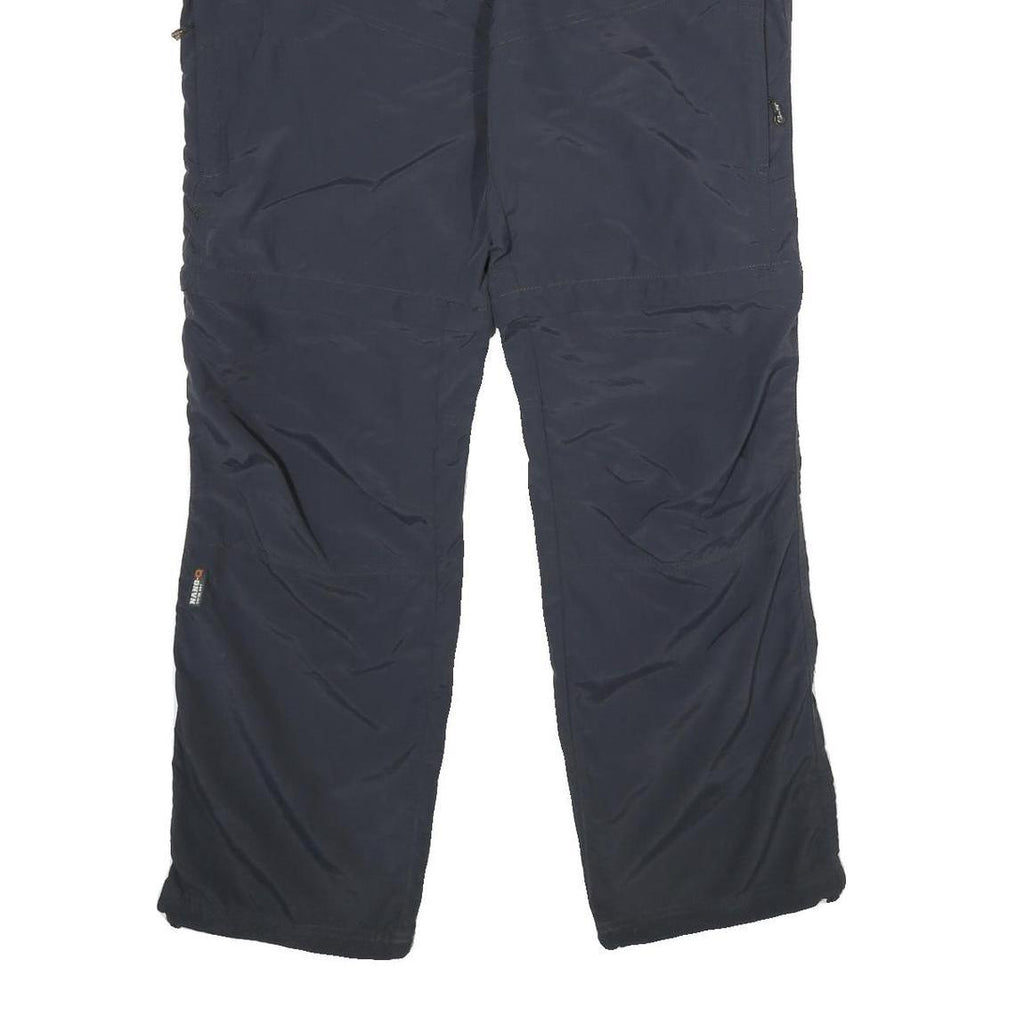 ICEPEAK Mens Polyamide Navy Regular Fit Straight Trousers W36 L34 Outdoor Zip