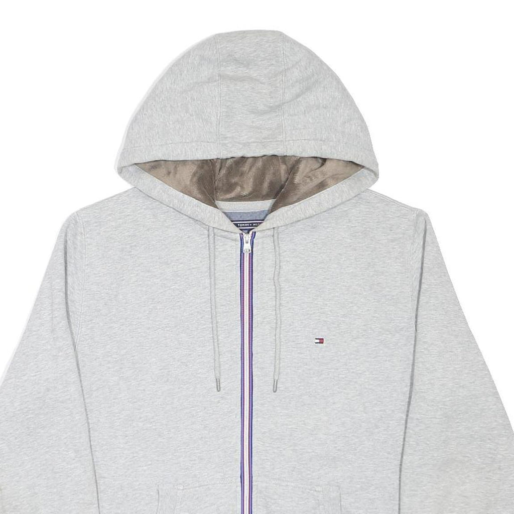 LEVI'S Mens Grey Hoodie Zip Up L Cotton Blend Casual