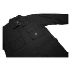 CARHARTT Mens Black Nylon Jacket S Woven Zip Workwear Casual Outerwear