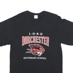 ATC Mens Black Lord Dorchester School Graphic T-Shirt M Short Sleeve Crew Neck