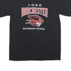 ATC Mens Black Lord Dorchester School Graphic T-Shirt M Short Sleeve Crew Neck