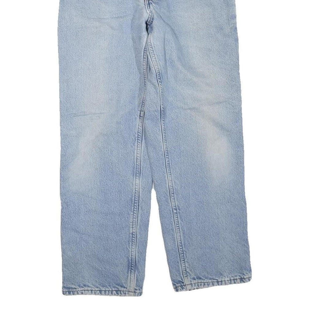 CARHARTT Womens Regular Fit Light Blue Denim Jeans W34 L30 Classic Zip Fastening