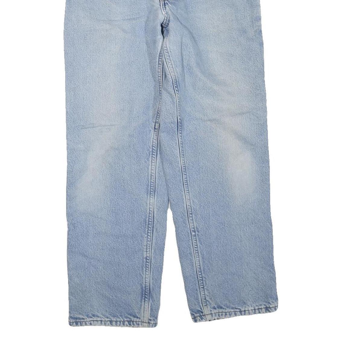 CARHARTT Womens Regular Fit Light Blue Denim Jeans W34 L30 Classic Zip Fastening