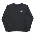 NIKE Mens Black Crew Neck Sweatshirt M Polyester Blend Long Sleeve Sportswear