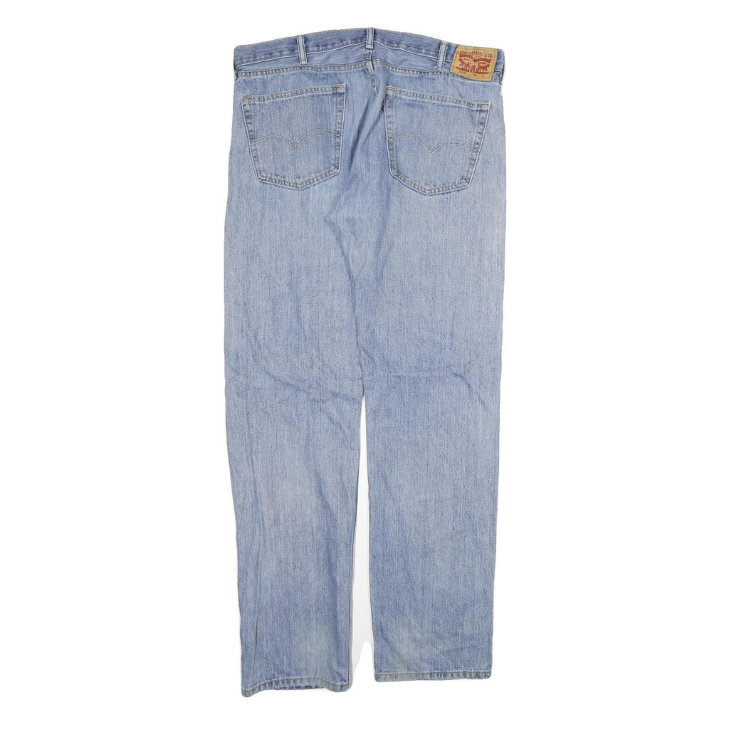 LEVI'S 505 Mens Jeans Blue Regular Straight Denim Light W40 L35 Classic Zip