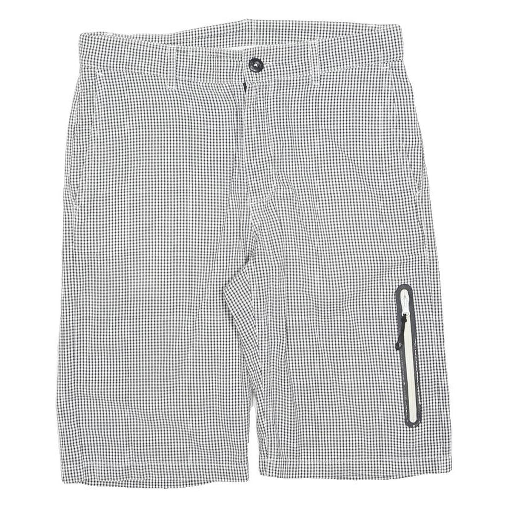 NIKE Womens Shorts Grey Casual S W30 Lightweight Polyester Blend Comfort