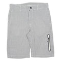 NIKE Womens Shorts Grey Casual S W30 Lightweight Polyester Blend Comfort