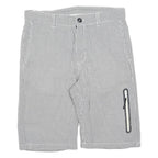 NIKE Womens Shorts Grey Casual S W30 Lightweight Polyester Blend Comfort