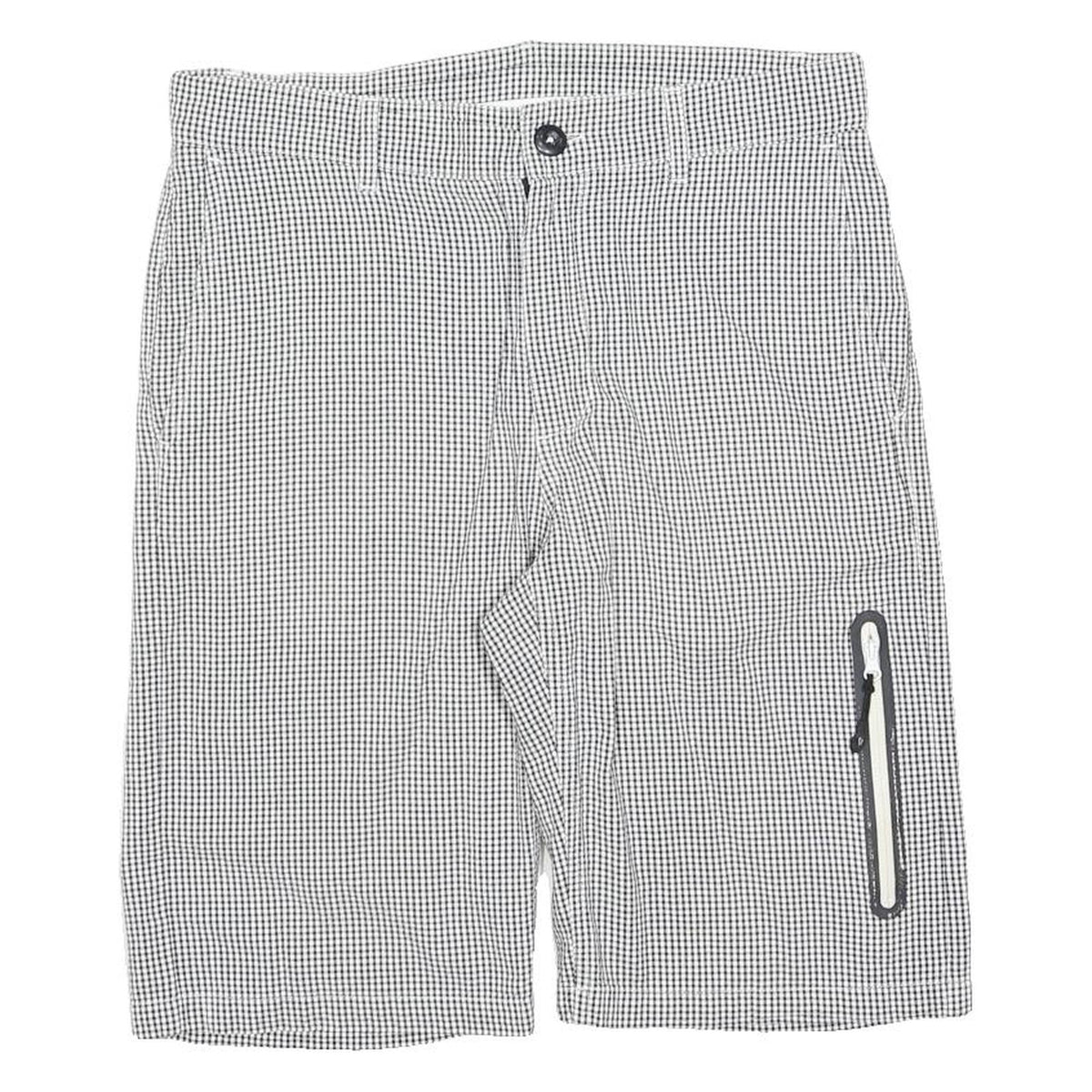 NIKE Womens Shorts Grey Casual S W30 Lightweight Polyester Blend Comfort