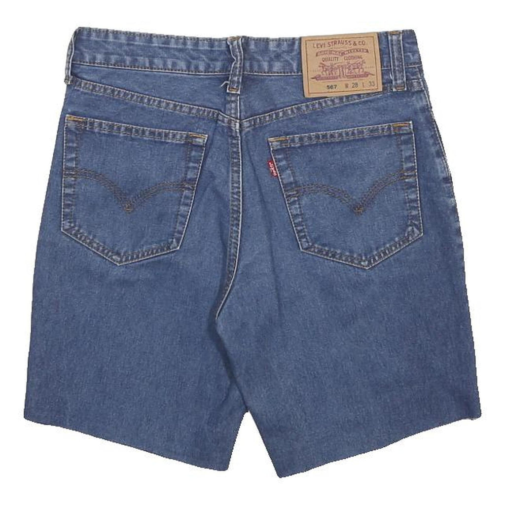 LEVI'S Womens Shorts Blue Denim Casual M W28 Classic Cotton Blend