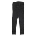 LEVI'S Womens Black Slim Skinny Denim Cotton Blend W25 L28 Zip Jeans