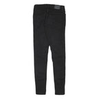 LEVI'S Womens Black Slim Skinny Denim Cotton Blend W25 L28 Zip Jeans