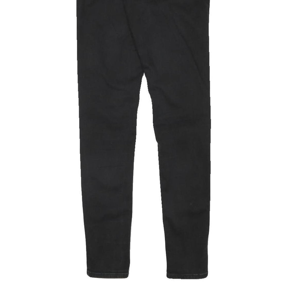 LEVI'S Womens Black Slim Skinny Denim Cotton Blend W25 L28 Zip Jeans