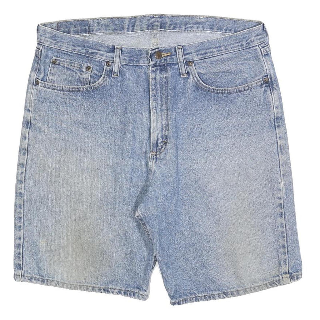 WRANGLER Mens Denim Blue Casual Shorts L W36 Classic Fit Cotton