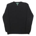 LAUREN RALPH LAUREN Girls Black Plain Pullover Jumper Wool Blend L
