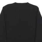 LAUREN RALPH LAUREN Girls Black Plain Pullover Jumper Wool Blend L