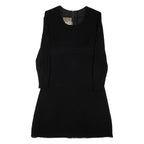 BETTY BARCLAY Womens Day Dress Black Wool Long Sleeve Knee Length S