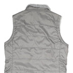 THE NORTH FACE Womens Grey Reversible Zip Vest Polyester Blend S Plain Outdoor