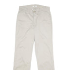 LEE Womens Cotton Blend Beige Regular Fit Straight Leg Trousers W30 L33 Classic