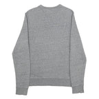 KENZO Mens Grey Cotton Sweatshirt S Crew Neck Tiger Logo Embroidered