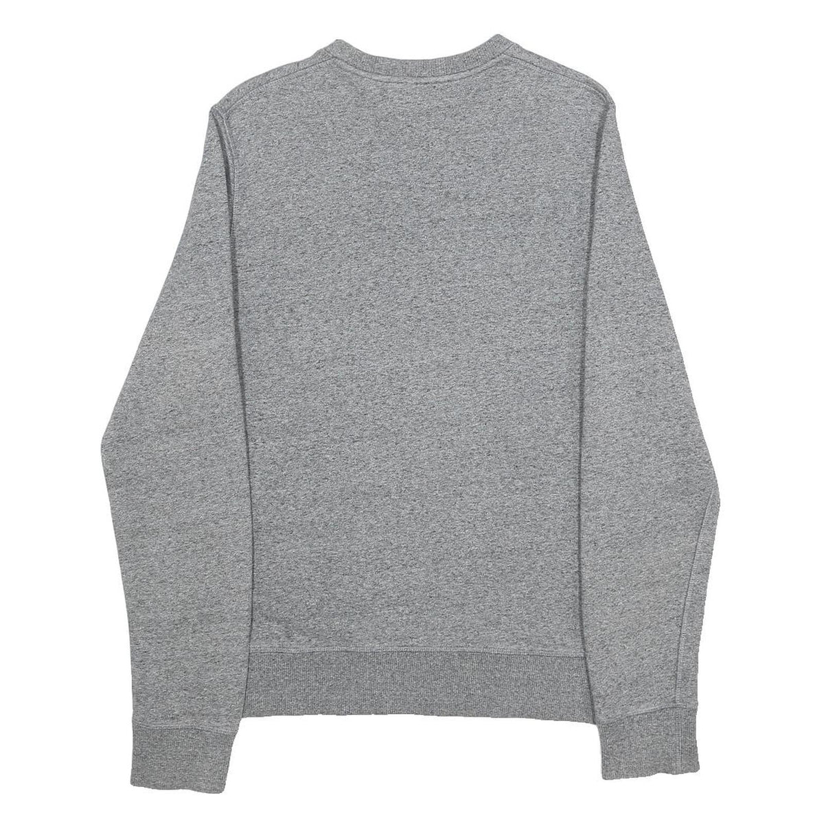 KENZO Mens Grey Cotton Sweatshirt S Crew Neck Tiger Logo Embroidered
