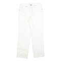 DICKIES Mens White Regular Fit Straight Denim Jeans W30 L30 Classic Cotton Blend