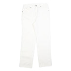 DICKIES Mens White Regular Fit Straight Denim Jeans W30 L30 Classic Cotton Blend