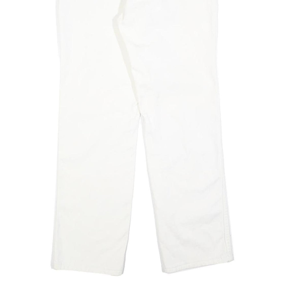 DICKIES Mens White Regular Fit Straight Denim Jeans W30 L30 Classic Cotton Blend