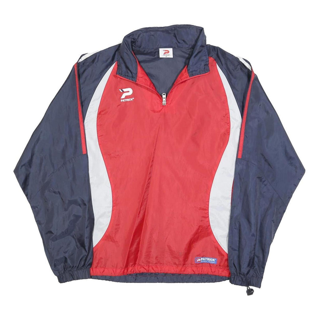 PATRICK Mens Red & Navy Sports Nylon Jacket M Zip Lightweight