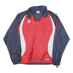 PATRICK Mens Red & Navy Sports Nylon Jacket M Zip Lightweight