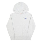 CHAMPION REVERSE WEAVE Womens Grey Hoodie M Cotton Blend Pullover Casual