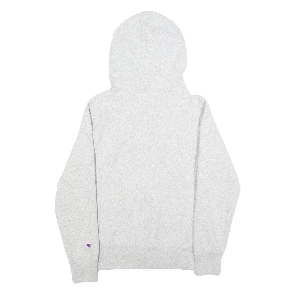 CHAMPION REVERSE WEAVE Womens Grey Hoodie M Cotton Blend Pullover Casual