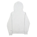 CHAMPION REVERSE WEAVE Womens Grey Hoodie M Cotton Blend Pullover Casual