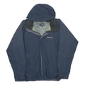 BERGHAUS Mens Blue Outdoor Jacket L Polyester Waterproof Hooded Zip