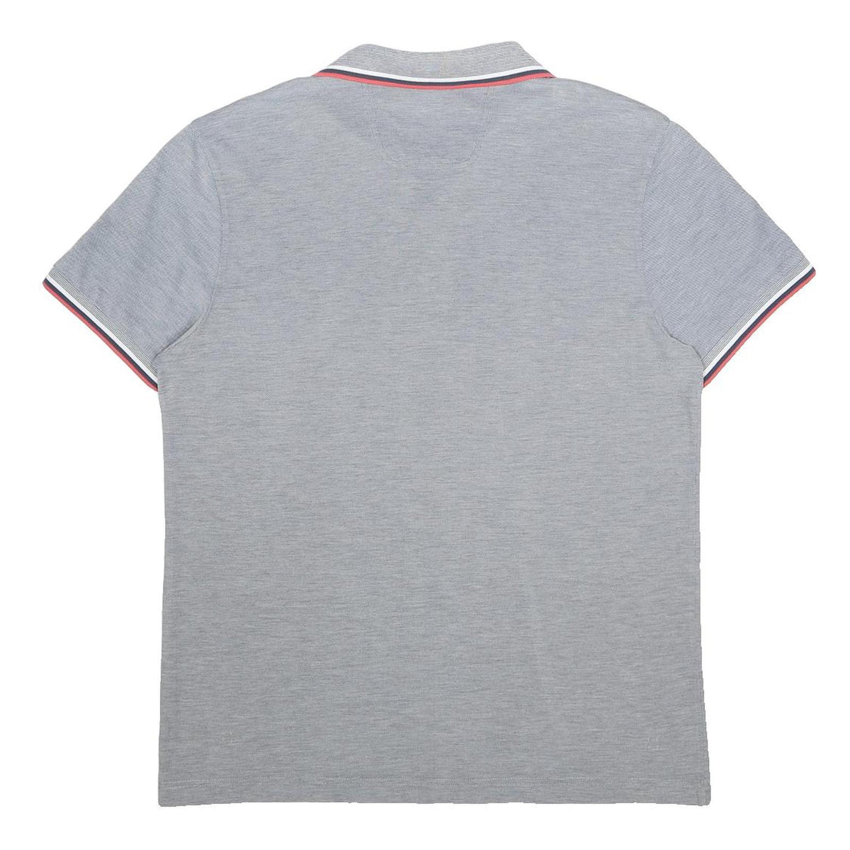 BOSS HUGO BOSS Mens Grey Short Sleeve Polo Shirt XL Striped Detail Cotton