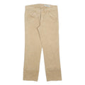 JECKERSON Womens Cotton Blend Beige Slim Straight Trousers W26 L25 Stylish