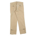 JECKERSON Womens Cotton Blend Beige Slim Straight Trousers W26 L25 Stylish