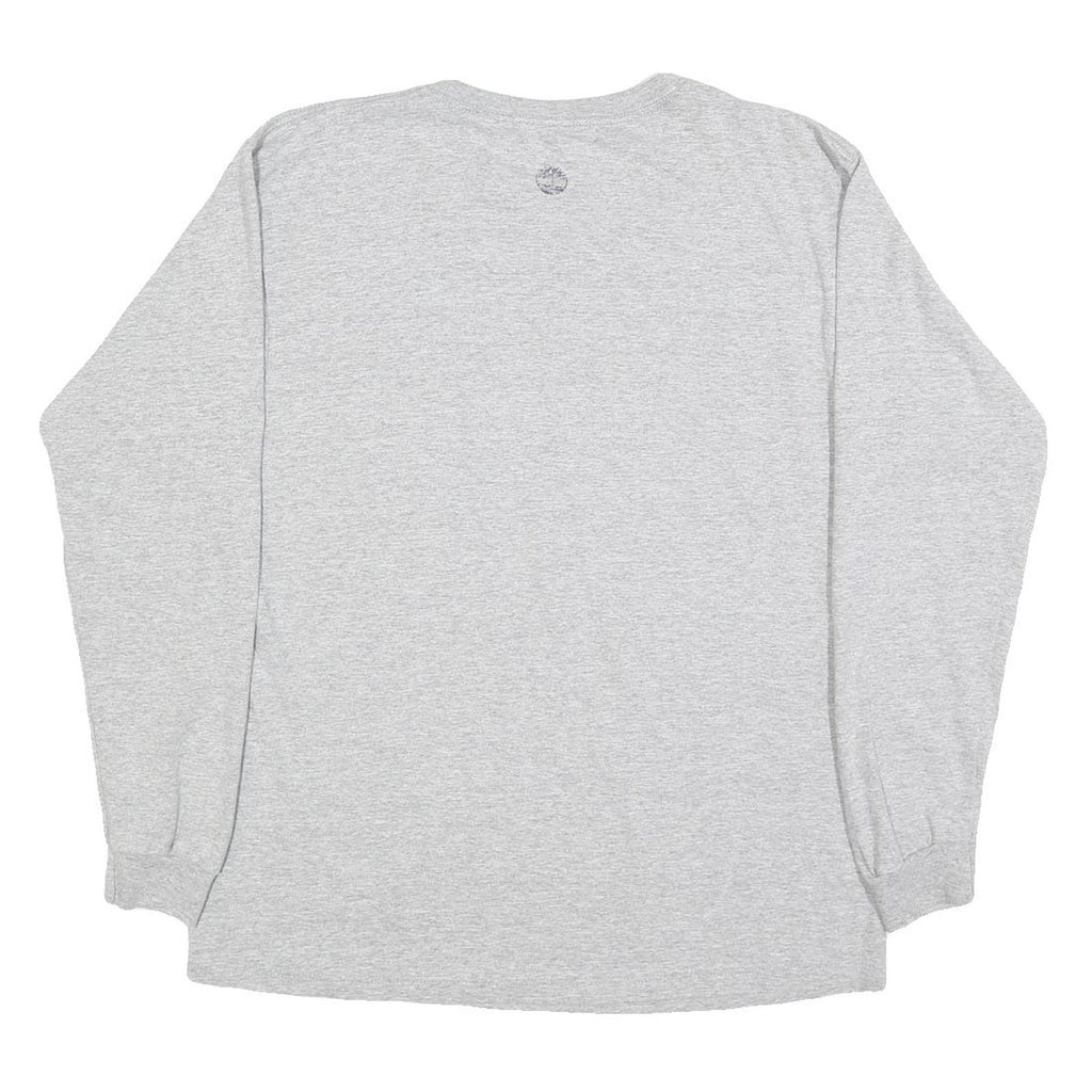 TIMBERLAND Mens Grey Long Sleeve Crew Neck Cotton Blend T-Shirt M