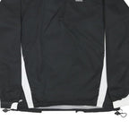 ADIDAS Mens Black & White Track Jacket M Polyester Blend Zip Casual Sportswear