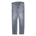 CARHARTT Mens Slim Blue Denim Jeans W30 L32 Zip Closure Casual Wear