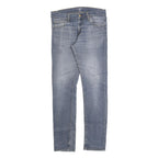 CARHARTT Mens Slim Blue Denim Jeans W30 L32 Zip Closure Casual Wear