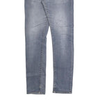 CARHARTT Mens Slim Blue Denim Jeans W30 L32 Zip Closure Casual Wear