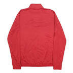 ADIDAS Mens Red Zip Jacket M Polyester Plain Sports Casual Activewear