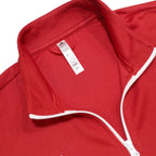 ADIDAS Mens Red Zip Jacket M Polyester Plain Sports Casual Activewear